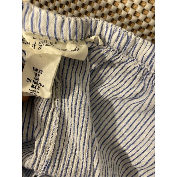 Label Of Graded Goods Dress cotton Pin Stripe Mini Sprin Summer 8 Made India - Picture 4 of 6